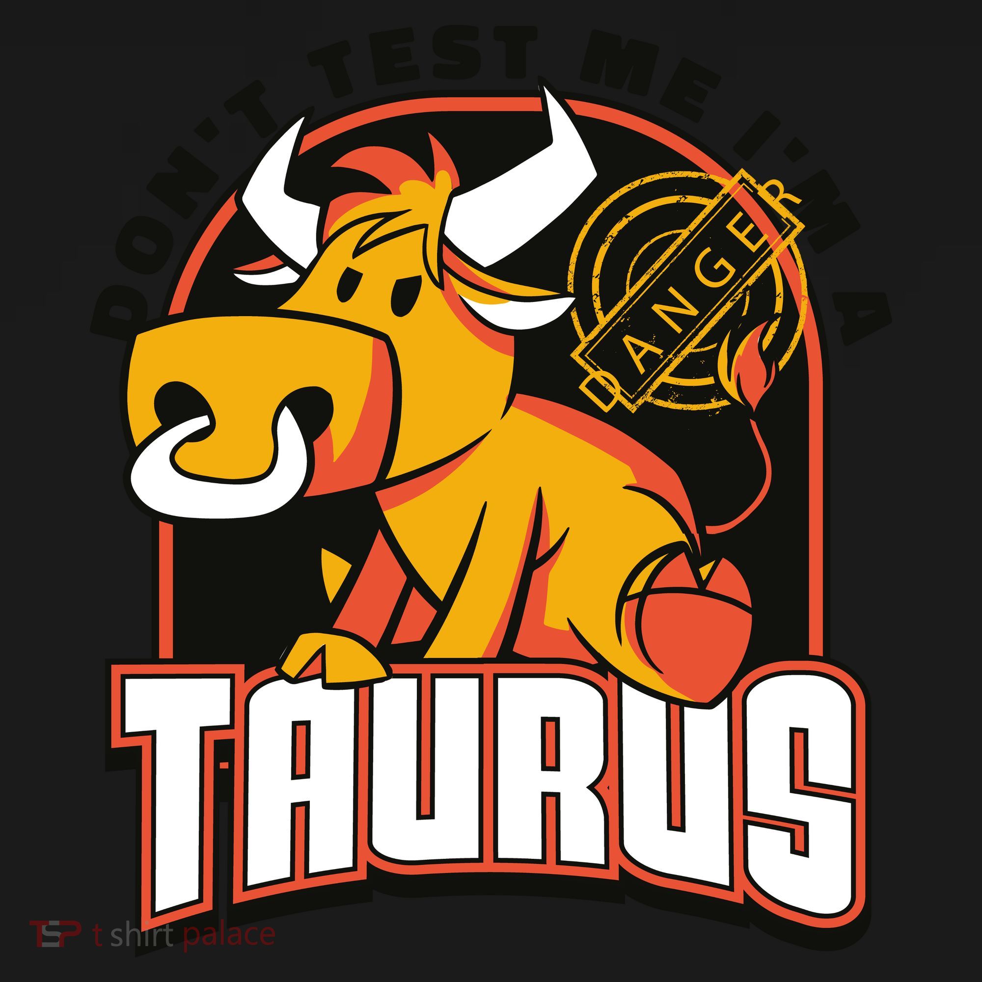 Don't Test Me I'm A Taurus Bull Birthday Gift Mousepad