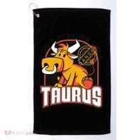 Don't Test Me I'm A Taurus Bull Birthday Gift Golf Towel thumb 0