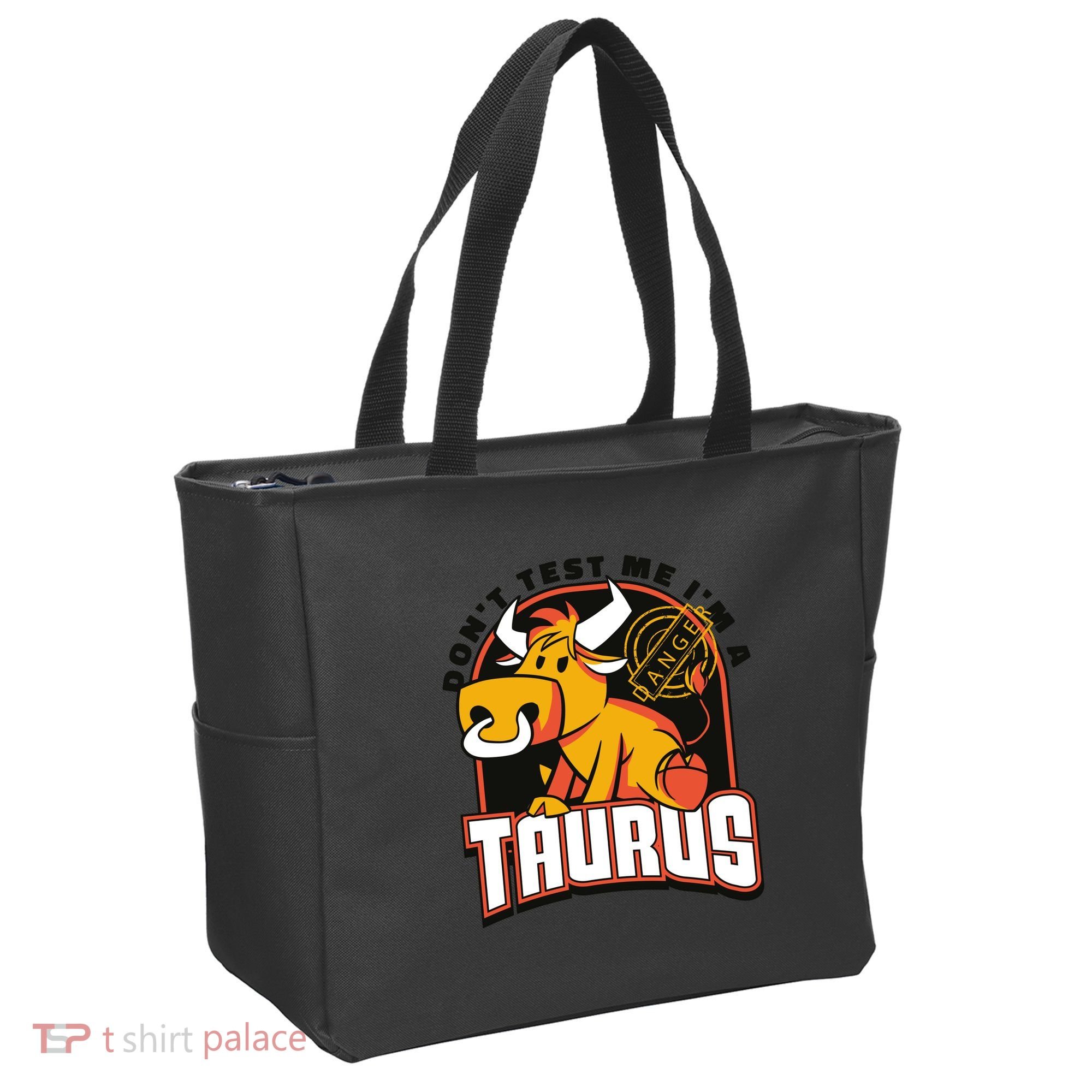Don't Test Me I'm A Taurus Bull Birthday Gift Tote Bag