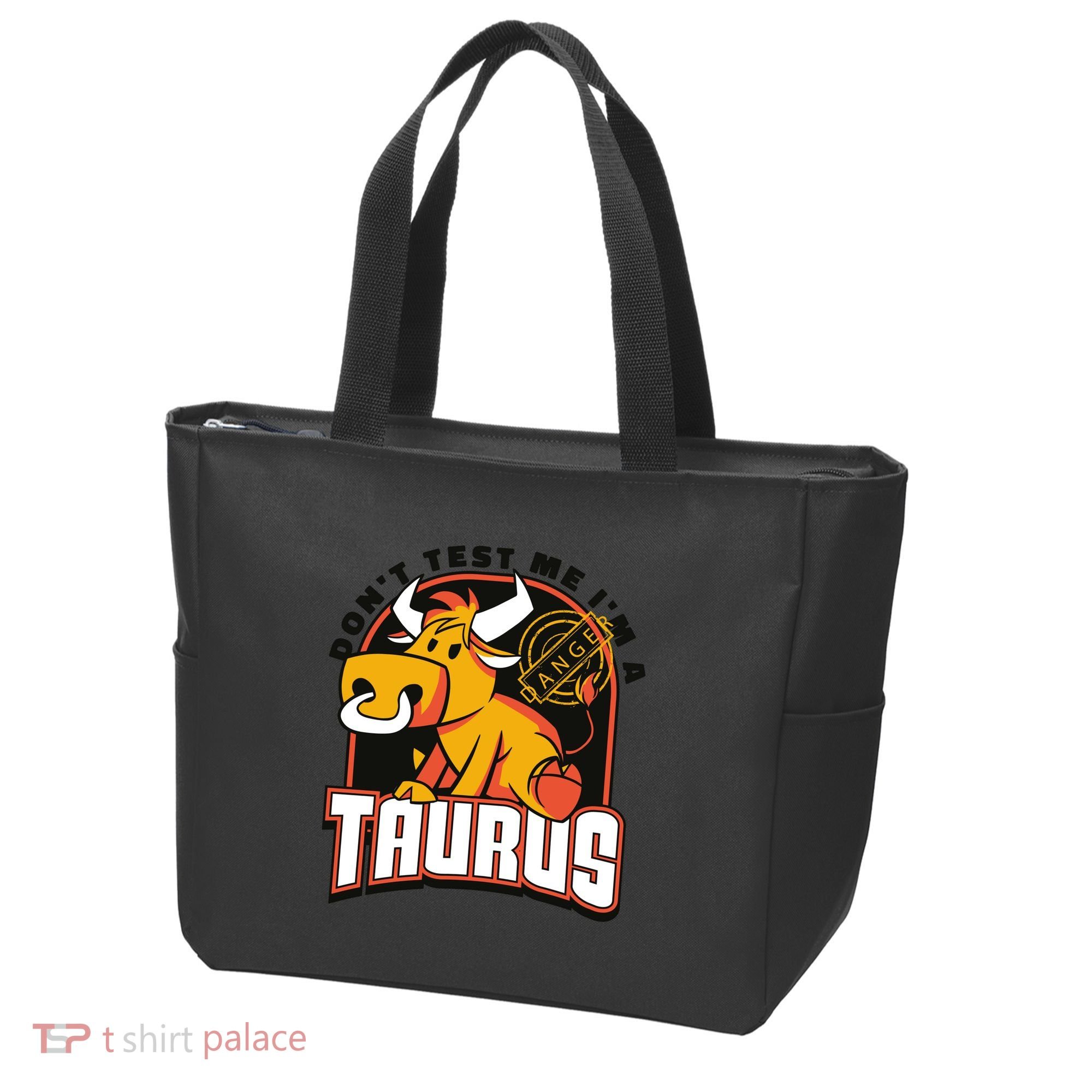 Don't Test Me I'm A Taurus Bull Birthday Gift Tote Bag