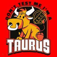 Don't Test Me I'm A Taurus Bull Birthday Gift Santa Hat thumb 1