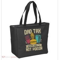 Dad Tax Making Sure It's Not Funny Father's Day Tote Bag thumb 2