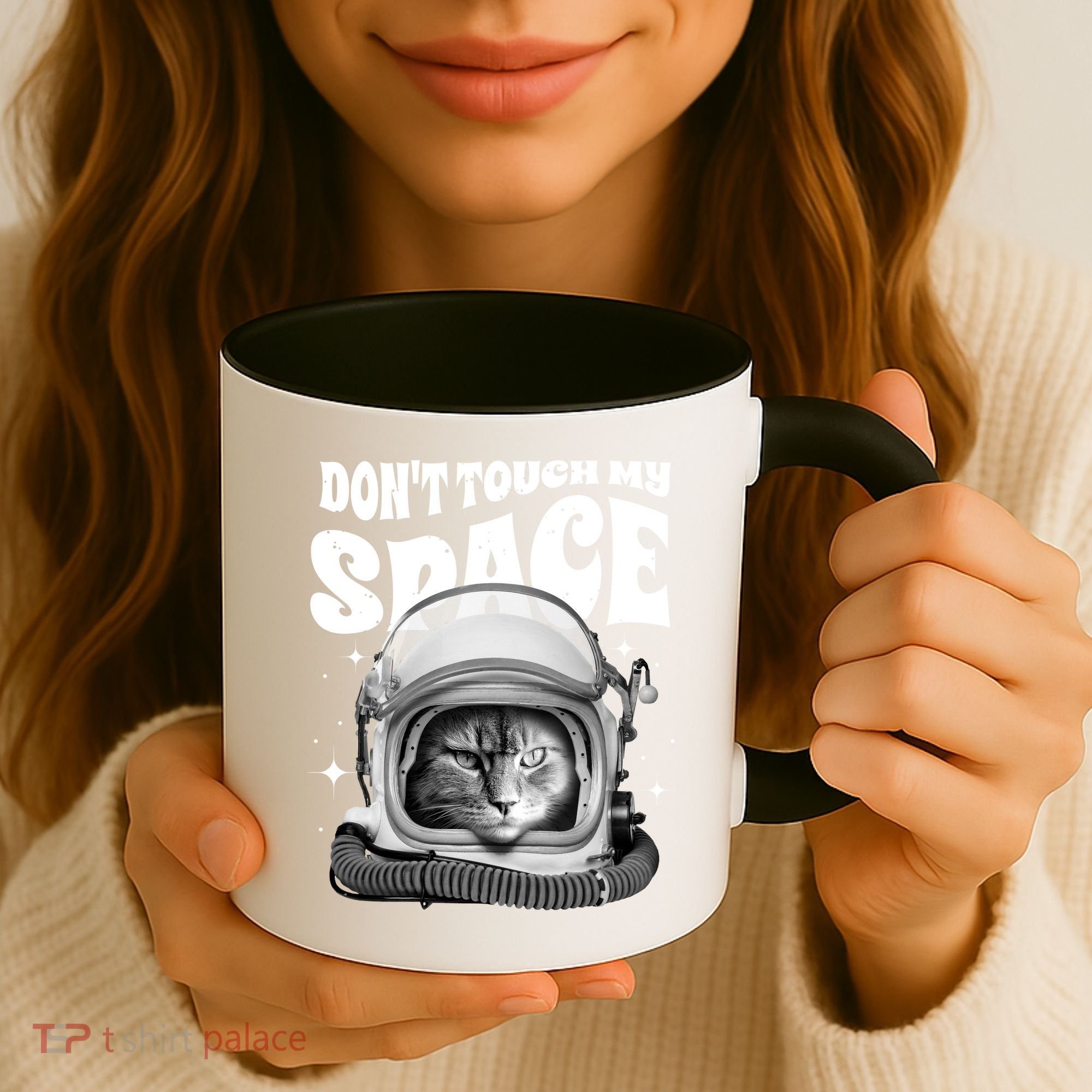 Don't Touch My Space Cat Coffee Mug