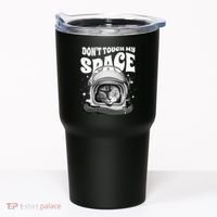 Don't Touch My Space Cat Tumbler thumb 0