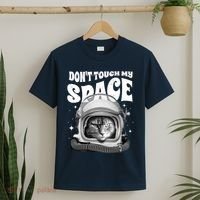 Don't Touch My Space Cat T-Shirt thumb 2