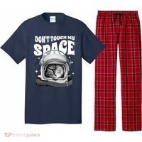 Don't Touch My Space Cat Pajama Set thumb 0