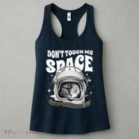 Don't Touch My Space Cat Women's Tank Top thumb 3