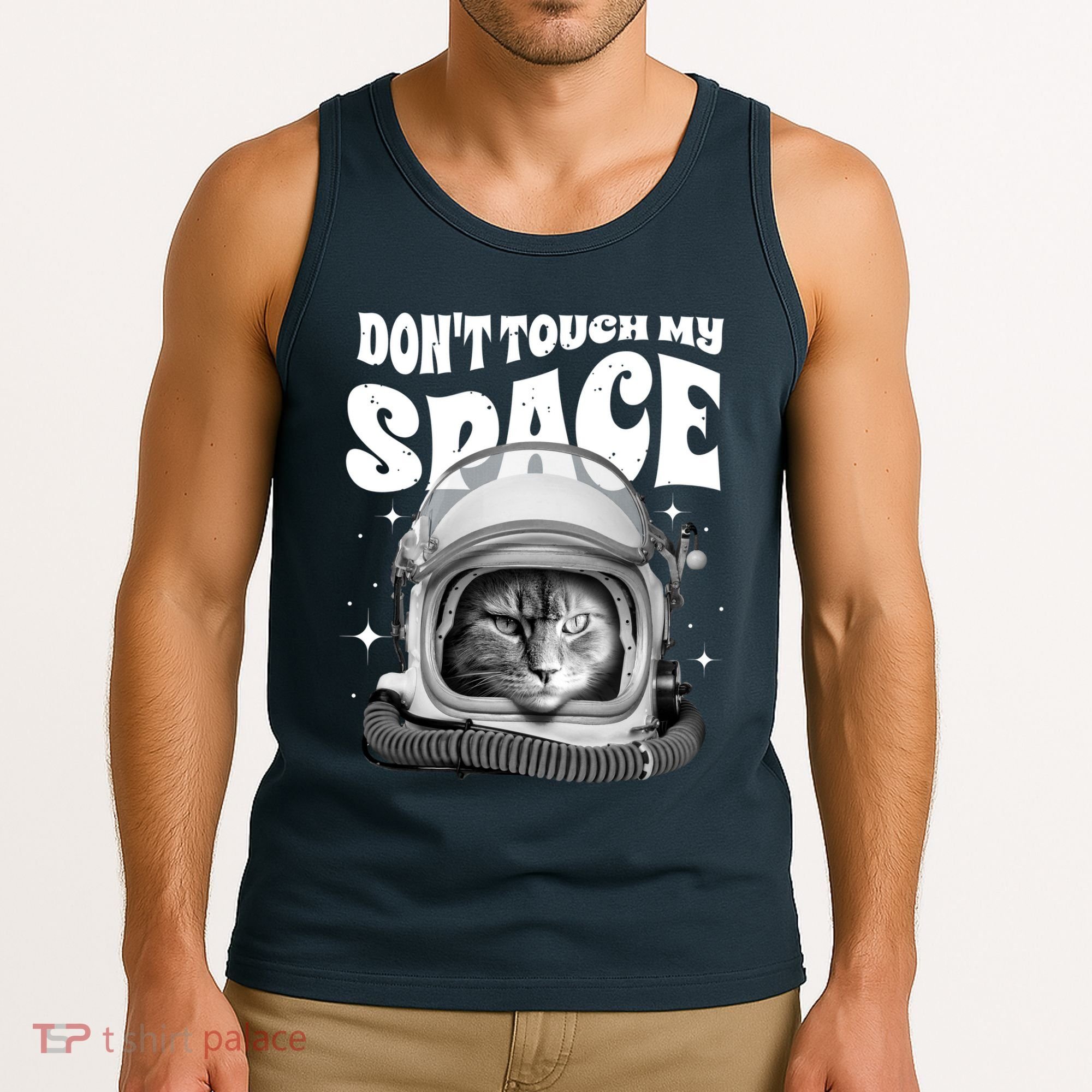 Don't Touch My Space Cat Tank Top