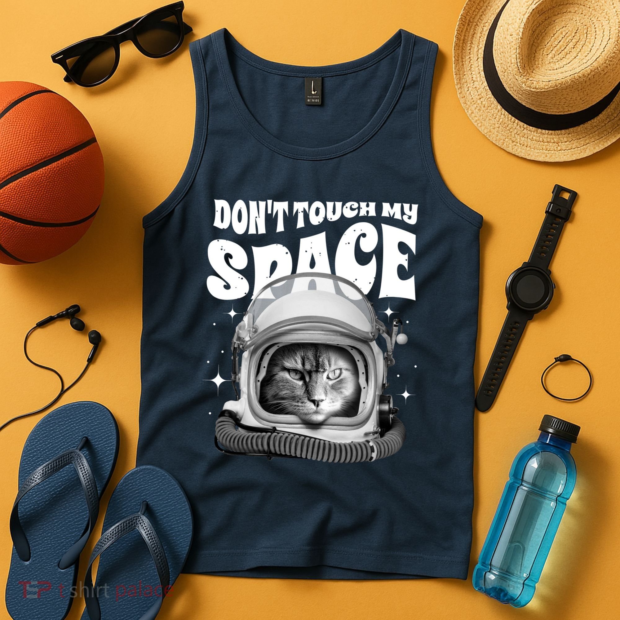 Don't Touch My Space Cat Tank Top