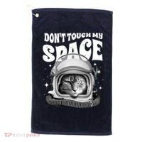 Don't Touch My Space Cat Golf Towel thumb 0