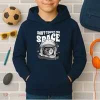 Don't Touch My Space Cat Kids Hoodie thumb 2