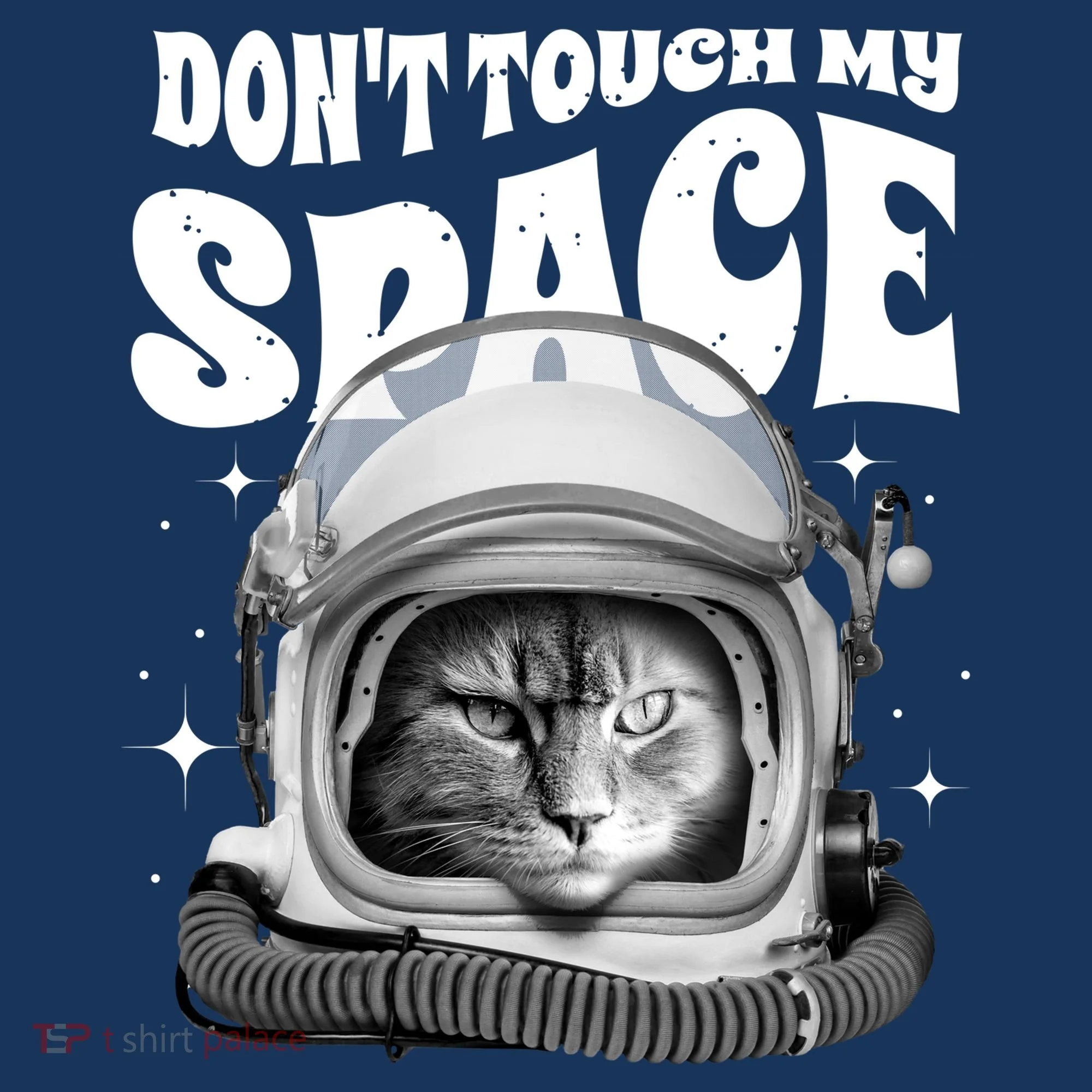 Don't Touch My Space Cat Kids Long Sleeve Shirt