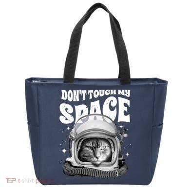 Don't Touch My Space Cat Tote Bag