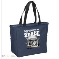 Don't Touch My Space Cat Tote Bag thumb 2