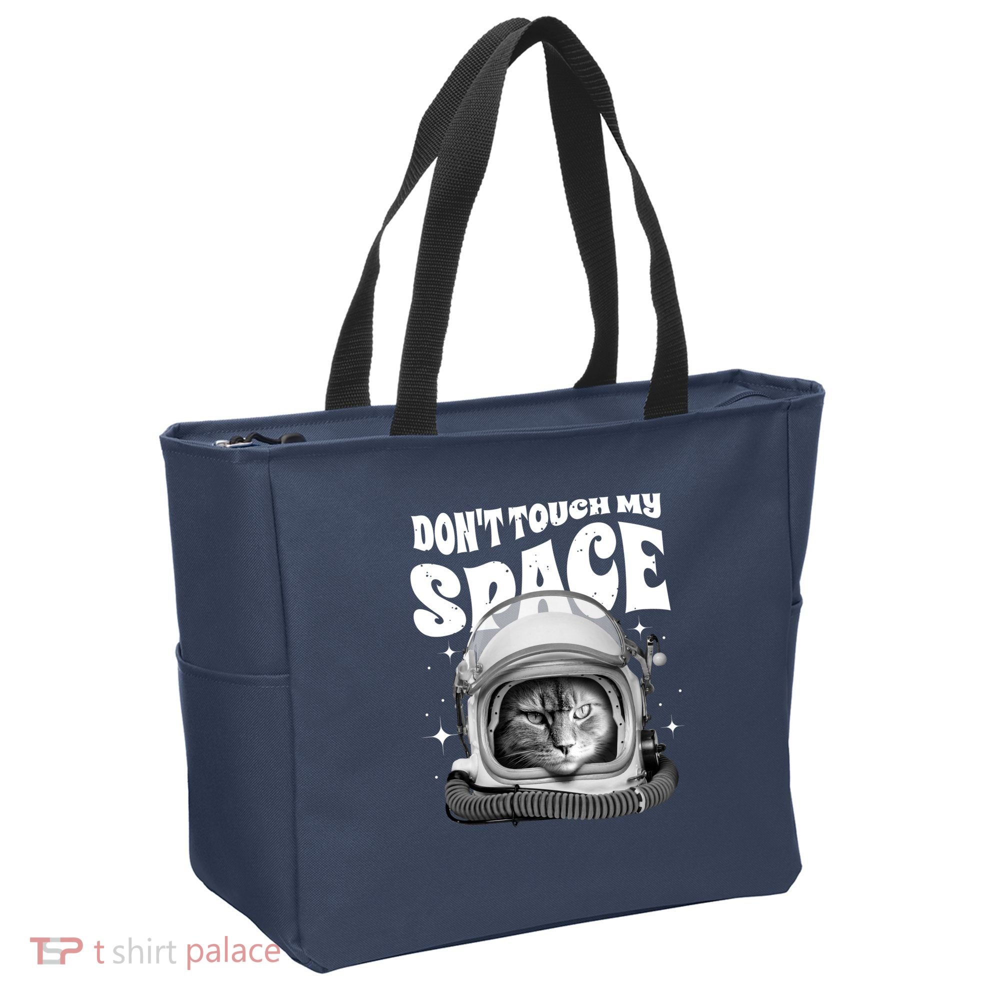 Don't Touch My Space Cat Tote Bag