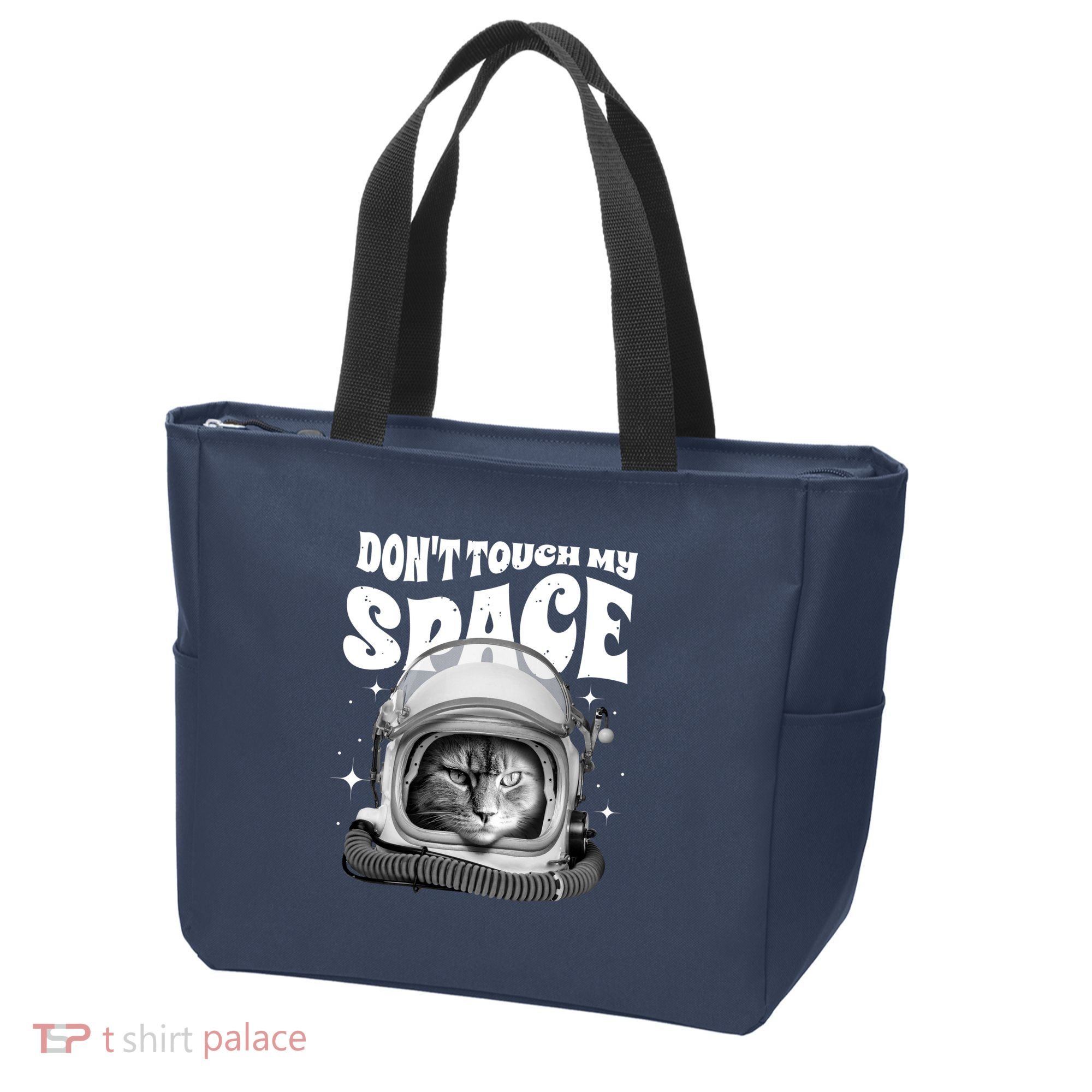 Don't Touch My Space Cat Tote Bag