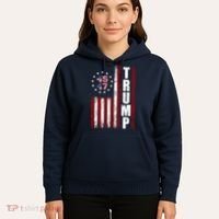 Donald Trump Merchandise 45 47 American Flag Hoodie thumb 5
