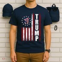Donald Trump Merchandise 45 47 American Flag T-Shirt thumb 6