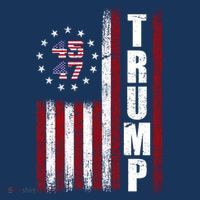 Donald Trump Merchandise 45 47 American Flag Bucket Hat thumb 4