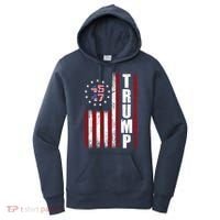 Donald Trump Merchandise 45 47 American Flag Women's Hoodie thumb 0
