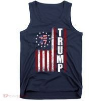 Donald Trump Merchandise 45 47 American Flag Tank Top thumb 0