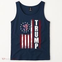 Donald Trump Merchandise 45 47 American Flag Tank Top thumb 2