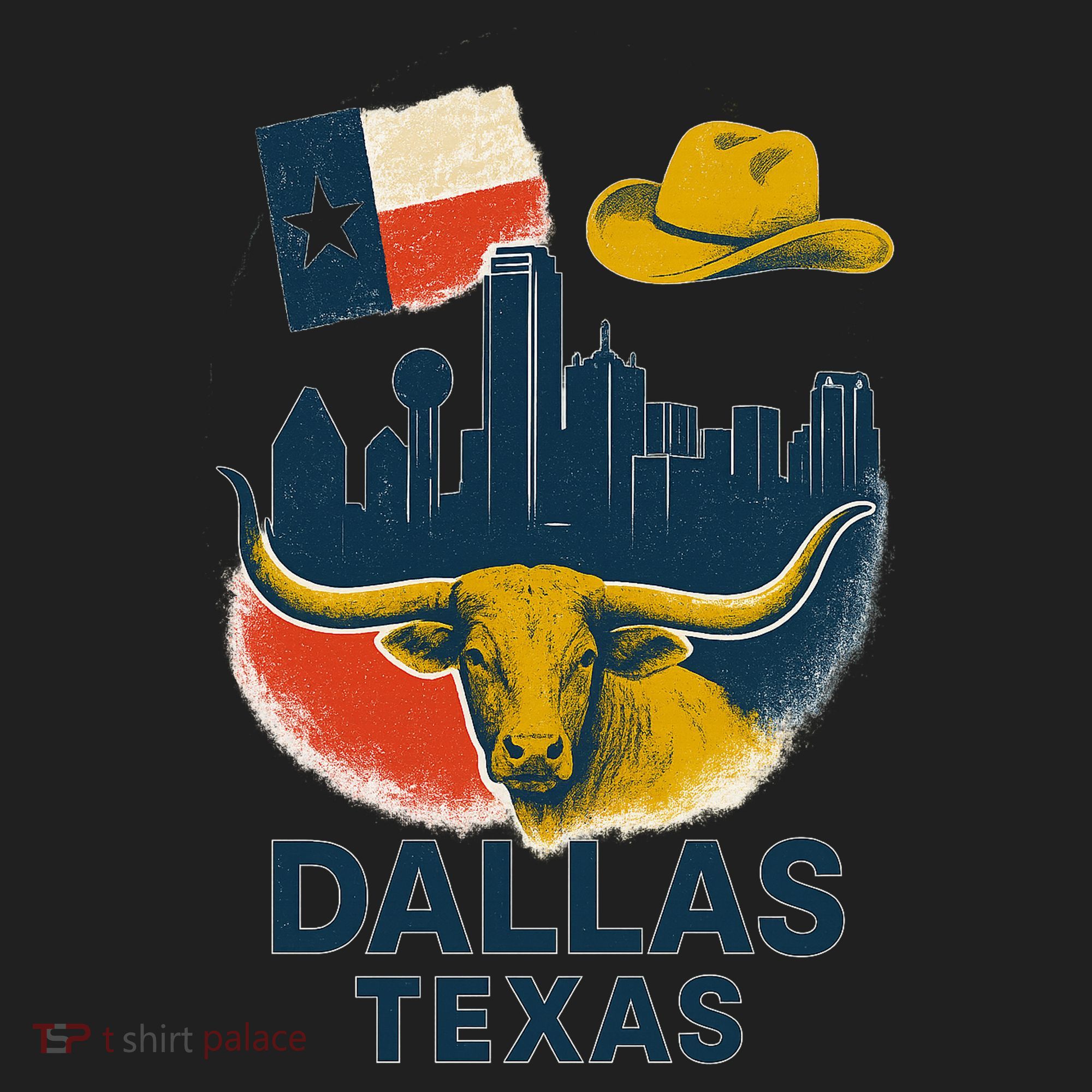 Dallas Texas Modern Collage Women's Sweatshirt