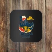 Dallas Texas Modern Collage Coaster thumb 0