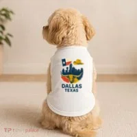 Dallas Texas Modern Collage Doggie Tank thumb 2