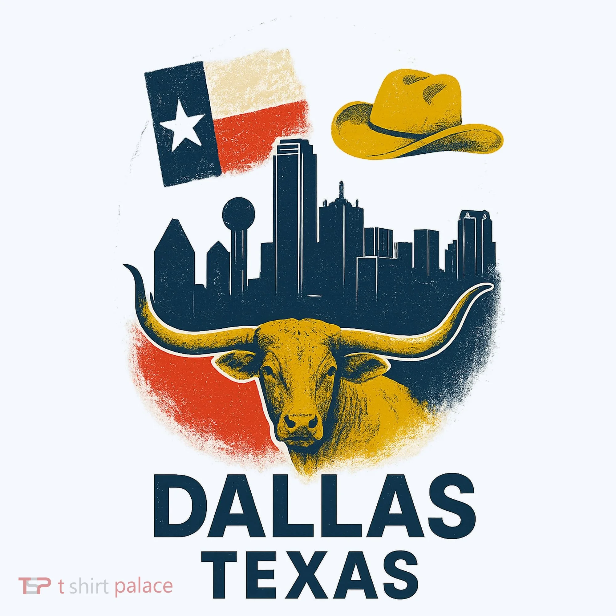 Dallas Texas Modern Collage Doggie Tank