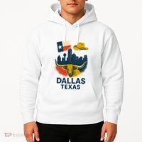 Dallas Texas Modern Collage Hoodie thumb 2