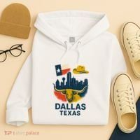 Dallas Texas Modern Collage Hoodie thumb 4