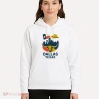 Dallas Texas Modern Collage Hoodie thumb 5