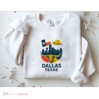 Dallas Texas Modern Collage Sweatshirt thumb 2