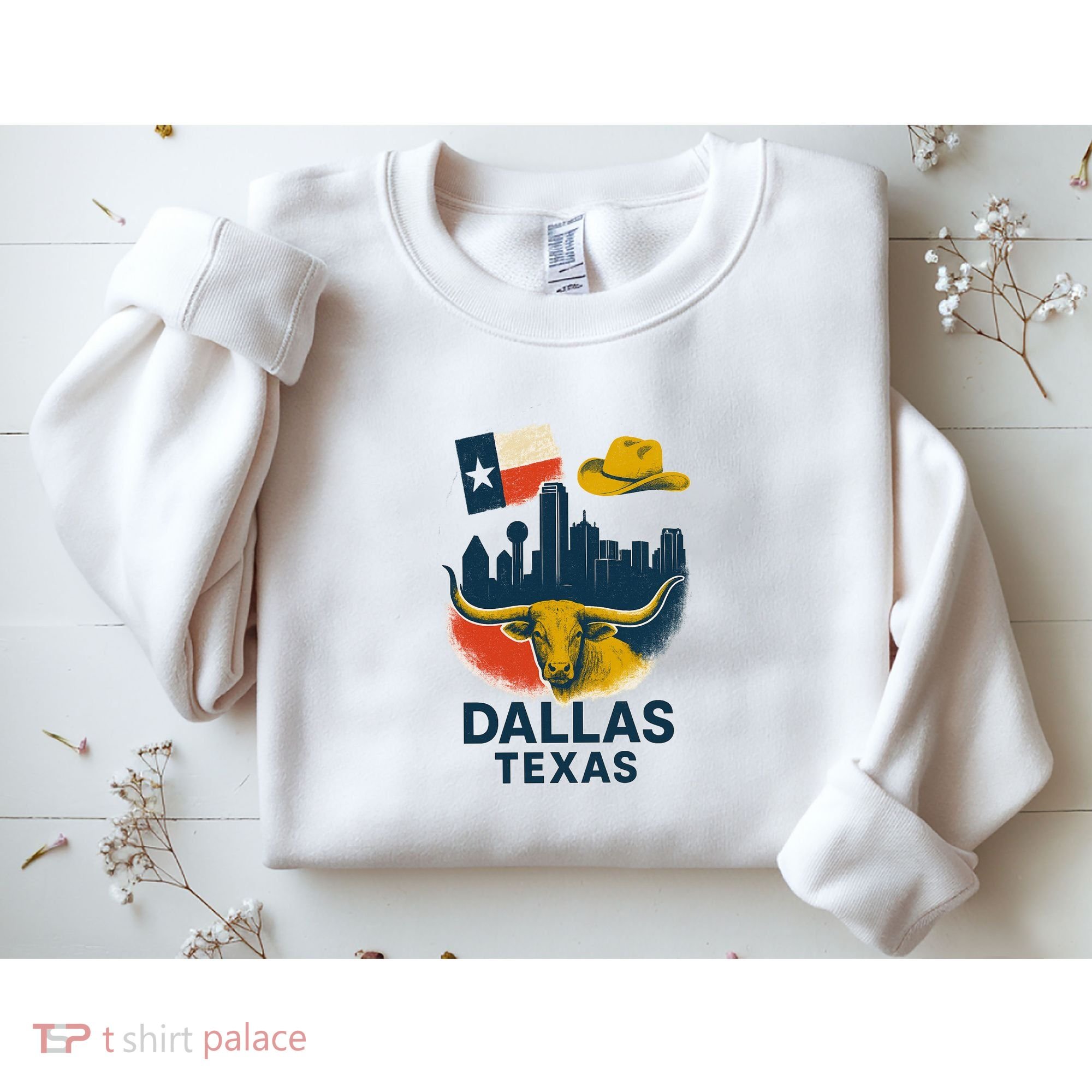 Dallas Texas Modern Collage Sweatshirt