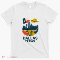 Dallas Texas Modern Collage T-Shirt thumb 0