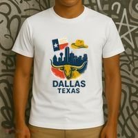 Dallas Texas Modern Collage T-Shirt thumb 3