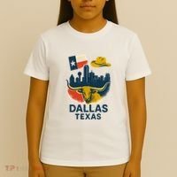 Dallas Texas Modern Collage T-Shirt thumb 4
