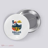 Dallas Texas Modern Collage Button thumb 0
