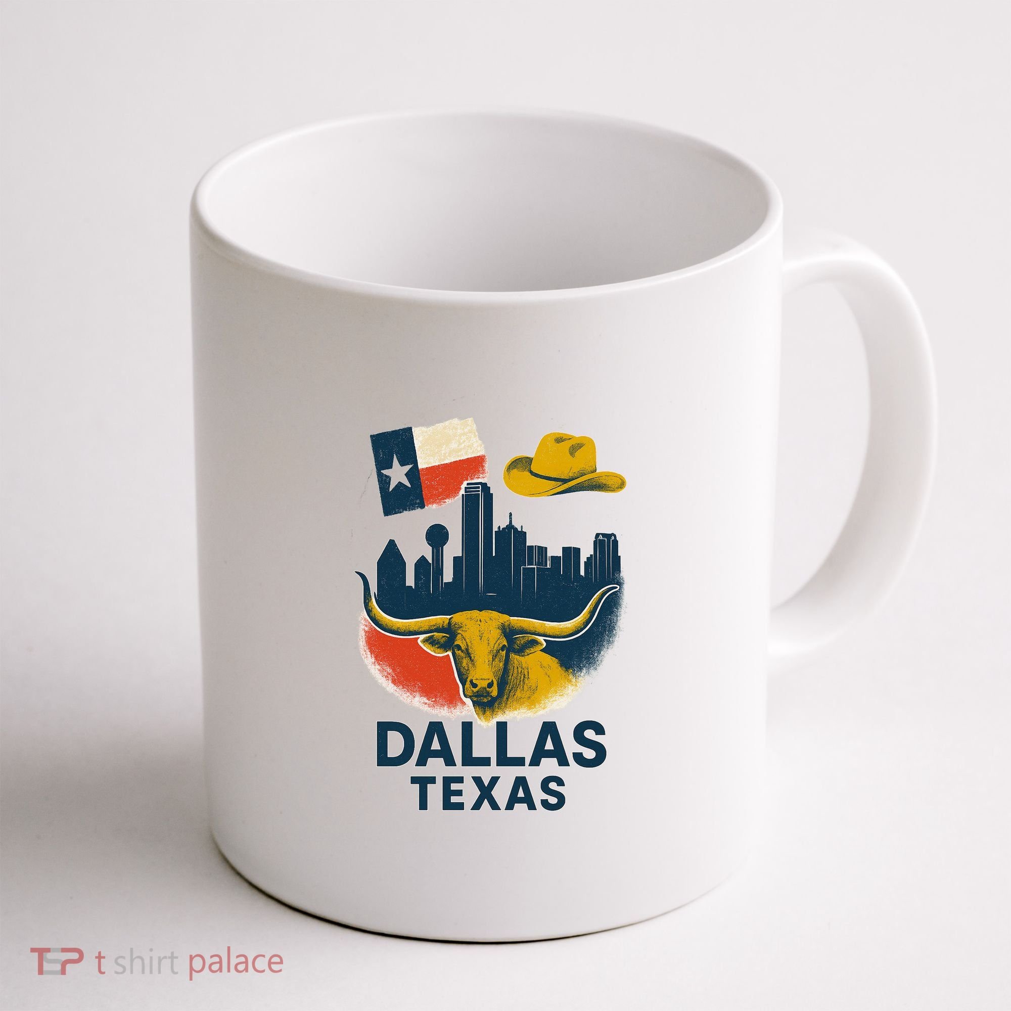 Dallas Texas Modern Collage Coffee Mug