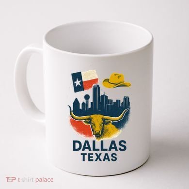 Dallas Texas Modern Collage Coffee Mug
