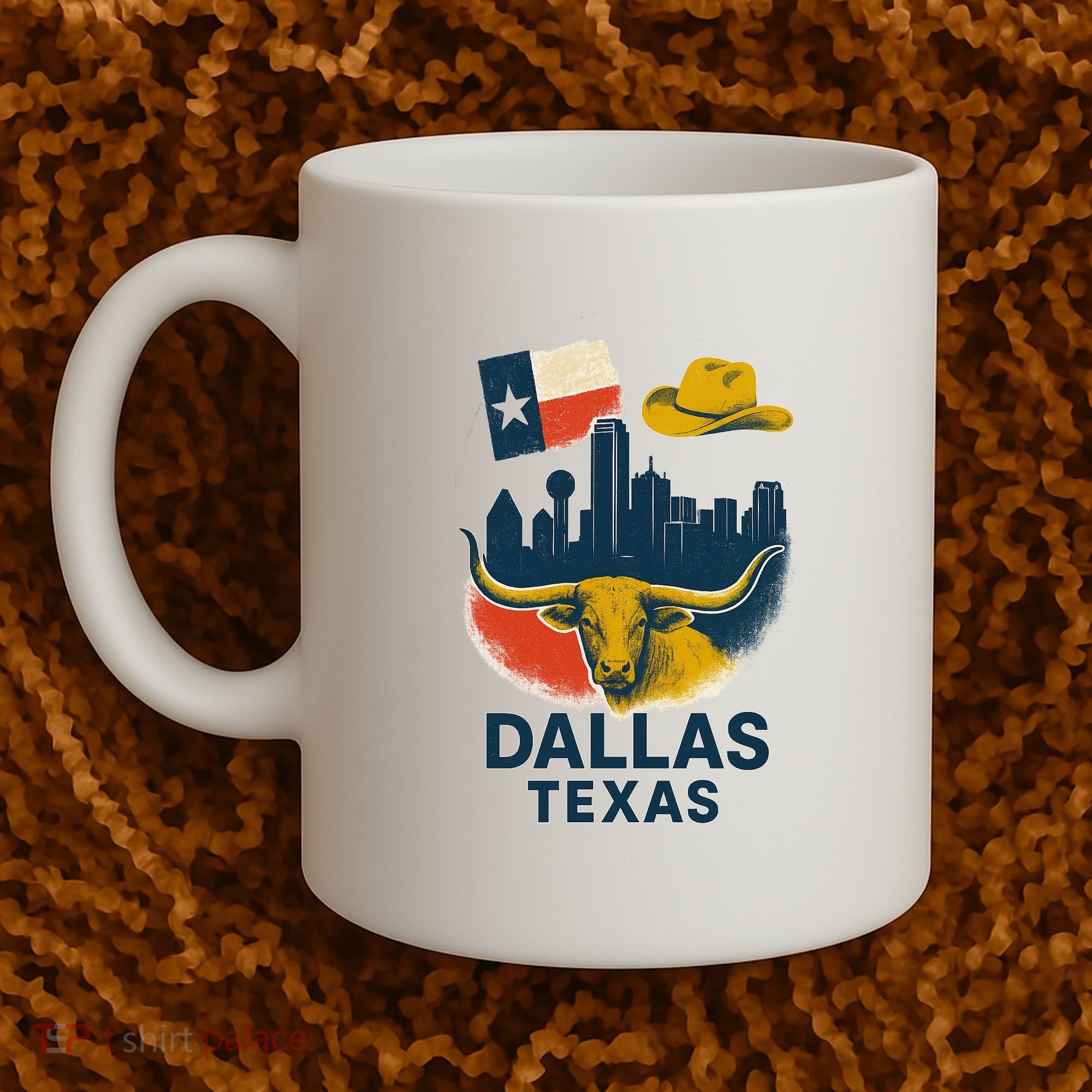 Dallas Texas Modern Collage Coffee Mug