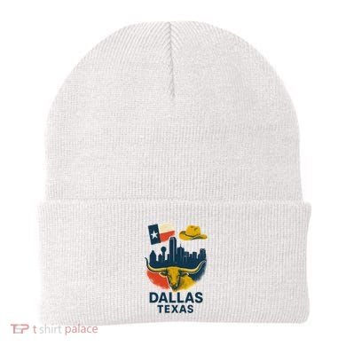 Dallas Texas Modern Collage Beanie