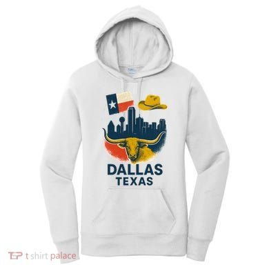 Dallas Texas Modern Collage Women's Hoodie