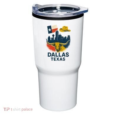 Dallas Texas Modern Collage Tumbler