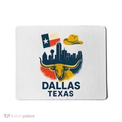 Dallas Texas Modern Collage Mousepad