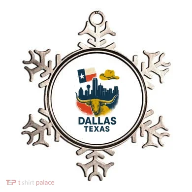 Dallas Texas Modern Collage Ornament