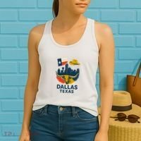 Dallas Texas Modern Collage Women's Tank Top thumb 2
