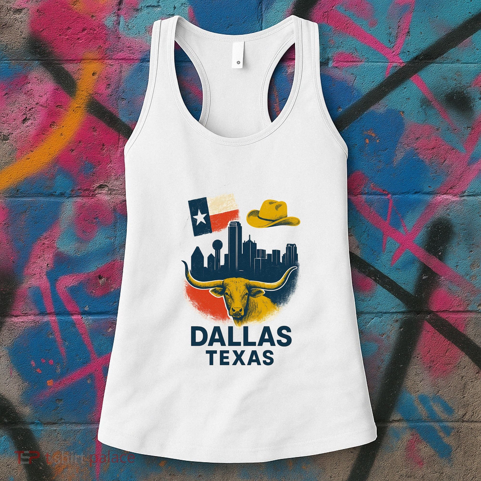 Dallas Texas Modern Collage Women's Tank Top