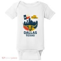 Dallas Texas Modern Collage Baby Bodysuit thumb 0